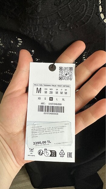 m Beden Zara elbise
