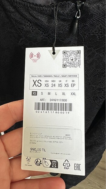 xs Beden Zara elbise