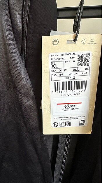 xl Beden siyah Renk Mango tulum