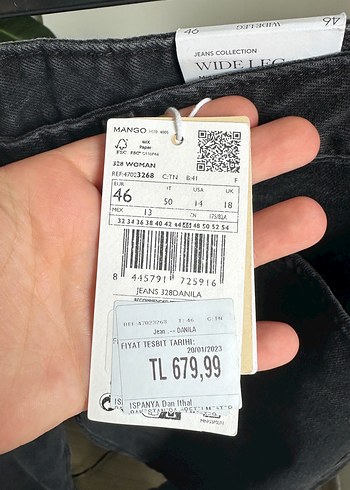 46 Beden Kadın Denim Pantolon