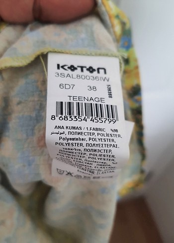 Çiçekli gipeli midi elbise.Askılı kare yaka - Görsel 9