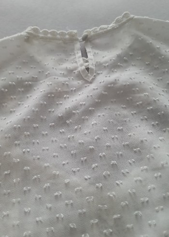 Beyaz Nakışlı işlemeli  Kadın Bluz - Görsel 11
