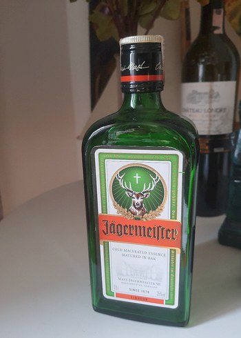 Jägermeister Likör Boş Şişe - Koyu Yeşil - Görsel 2