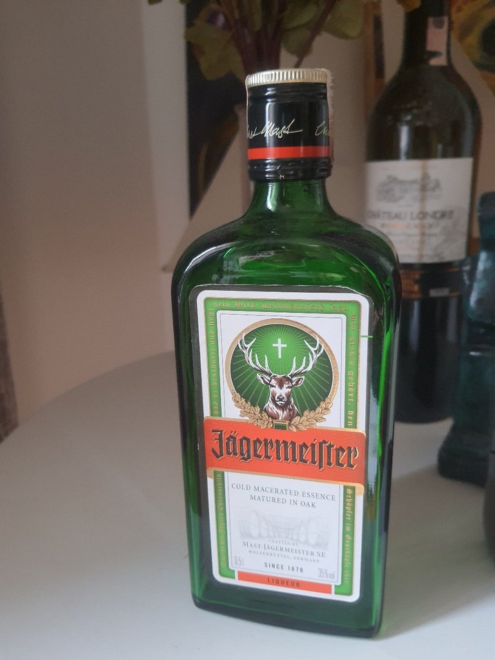 Jägermeister Likör Boş Şişe - Koyu Yeşil - Görsel 2