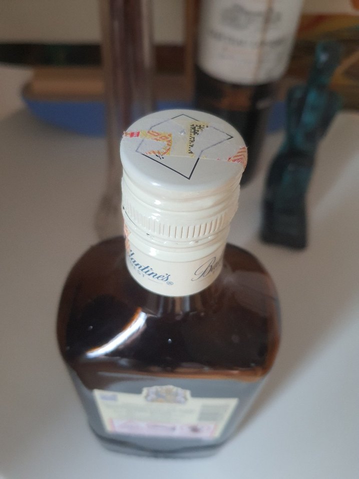 Boş Şişe koleksiyonluk.Ballantine's Koyu Bordo - Görsel 3