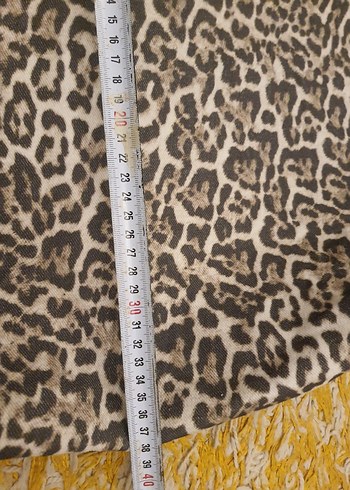 Leopar Desenli Fermuarlı Plaj Çantası - Görsel 13