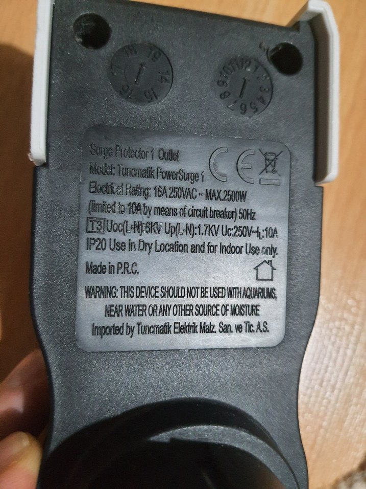 Tuncmatik Tekli Akım koruma Prizi - Görsel 4