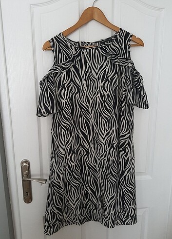 Defacto Zebra desenli Elbise