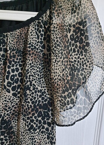 Batik Batik Marka Leopar desen Elbise