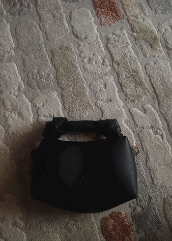 Siyah Deri mini Çanta