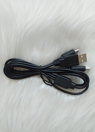 İki uçlu USB Şarj kablosu 