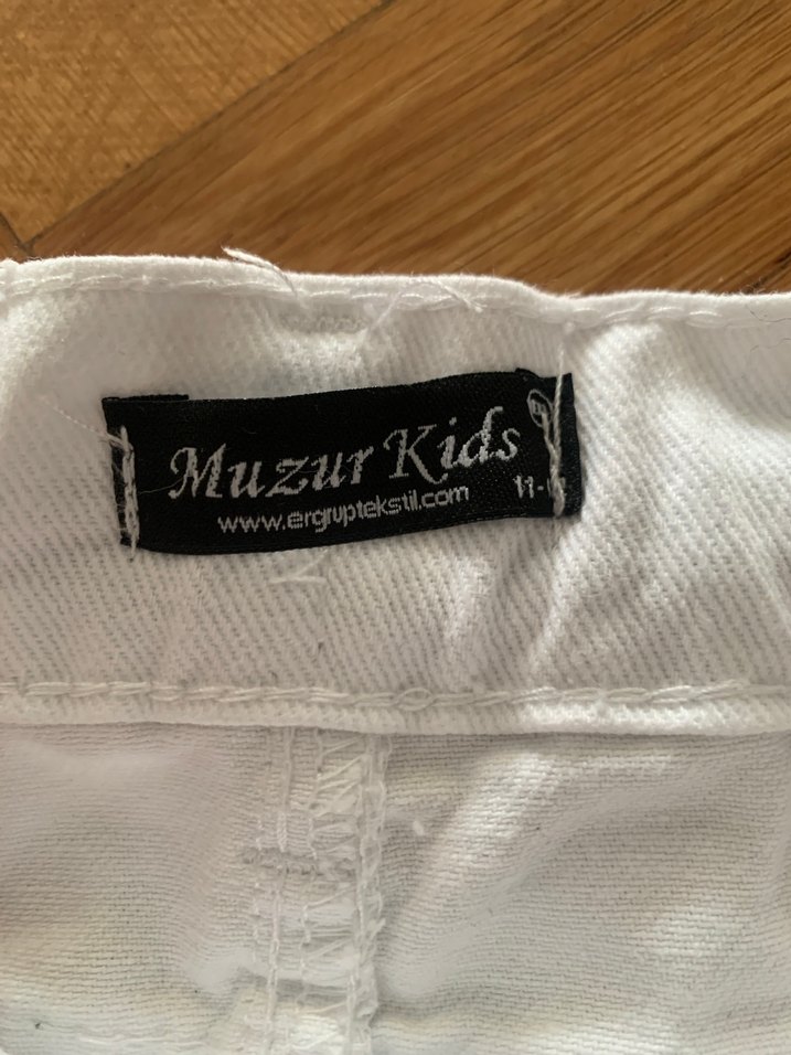 Beyaz kot etek - Görsel 3