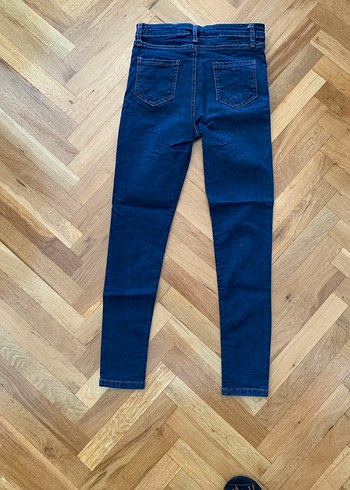 Lacivert Kadın Regular Fit Denim Pantolon - Görsel 2