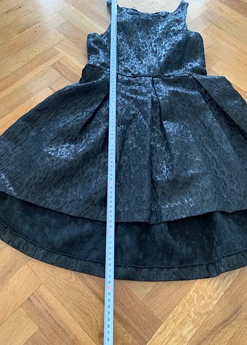 Siyah Pilili Klasik Gotik Midi Elbise - Görsel 5