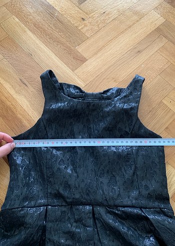 Siyah Pilili Klasik Gotik Midi Elbise - Görsel 4