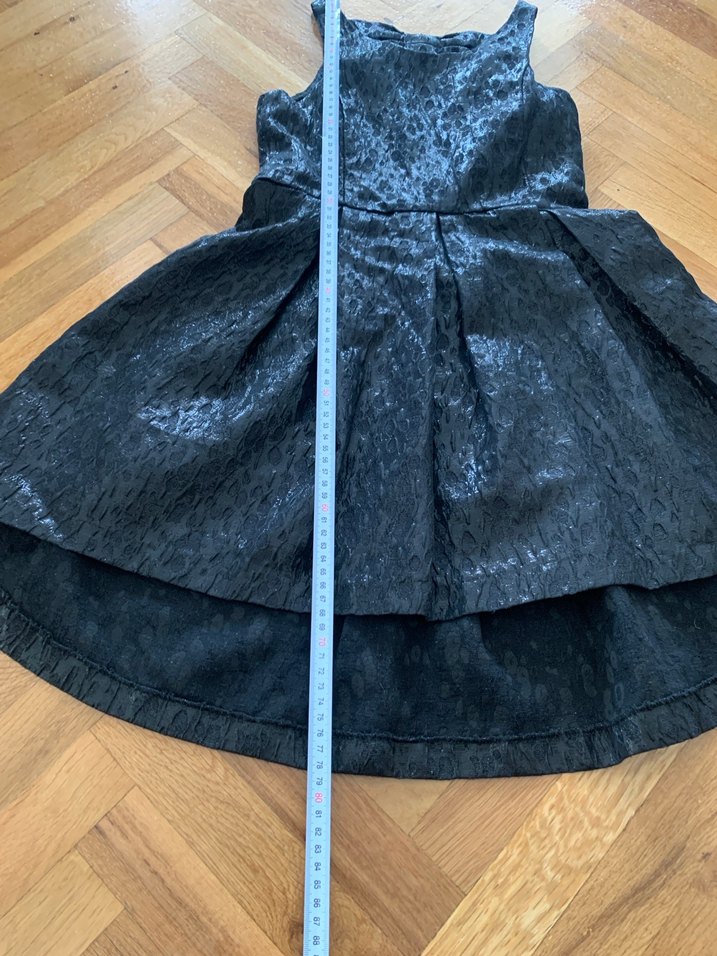 Siyah Pilili Klasik Gotik Midi Elbise - Görsel 5