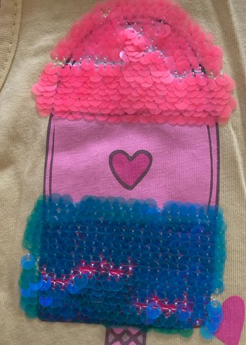 Kolsuz Baskılı Kız Elbisesi - Görsel 2