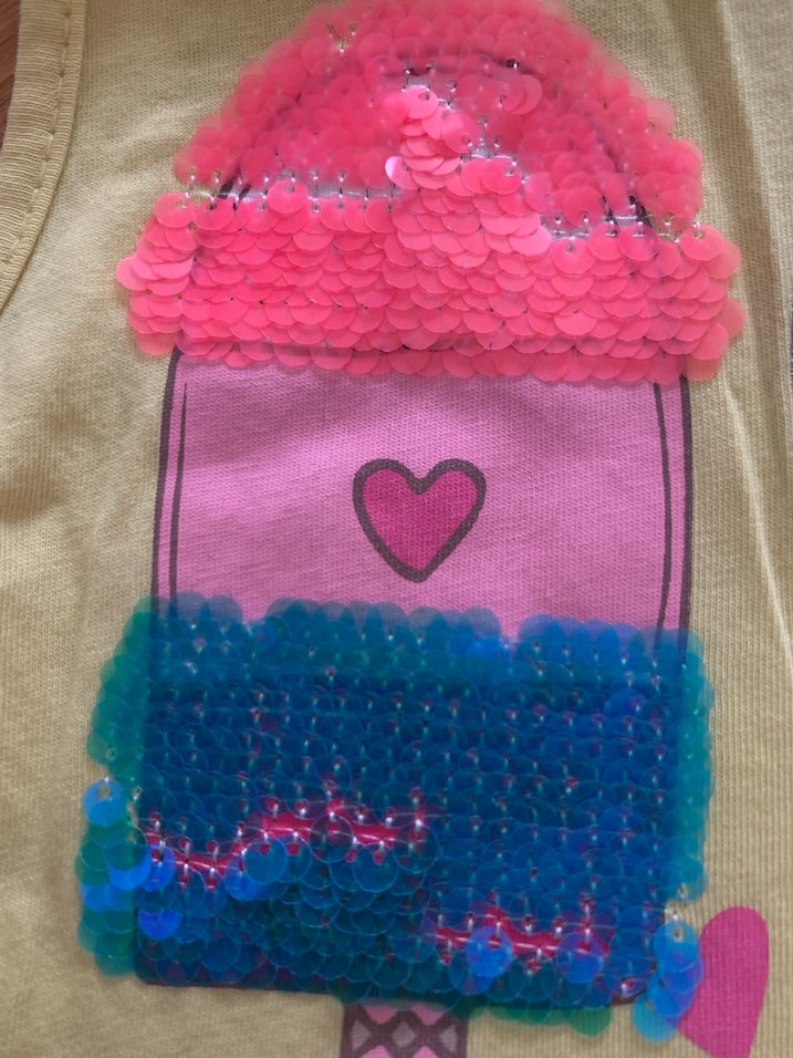 Kolsuz Baskılı Kız Elbisesi - Görsel 2