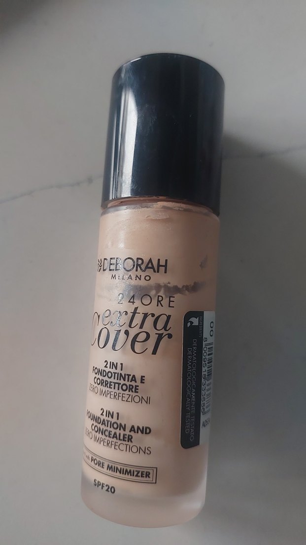 Deborah Milano 24ORE Extra Cover Fondöten Beige 2 kez kullandim - Görsel 2