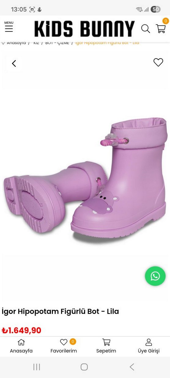 İgor Kız Çocuk Lila bot - Görsel 4