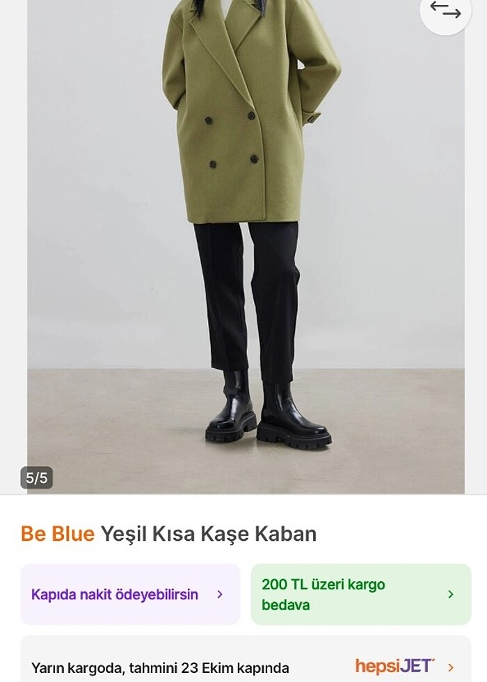 Kaşe kaban sıfır - Görsel 2