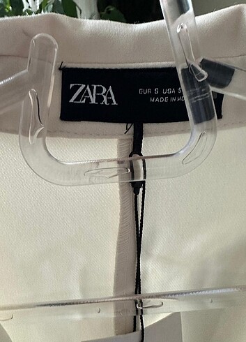 s Beden beyaz Renk Zara yeni etiketli elbise
