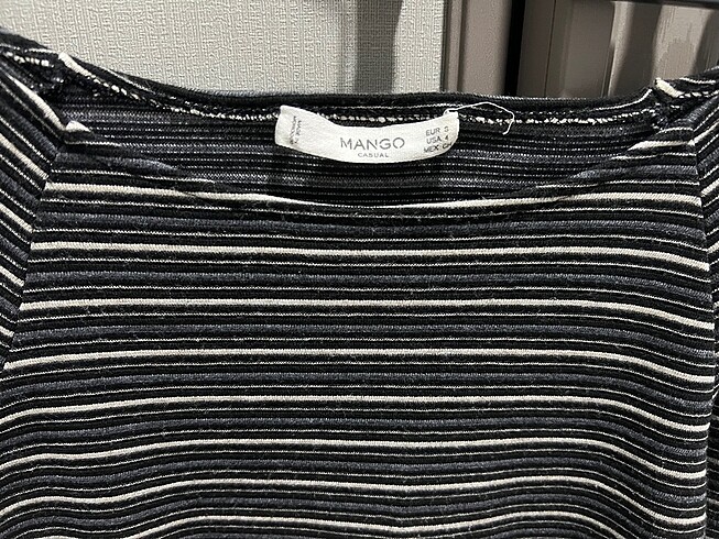 Mango çizgili elbise - Görsel 6