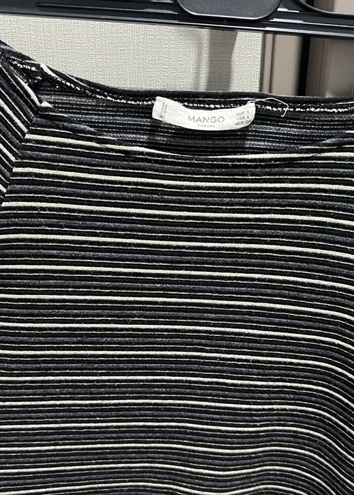 Mango çizgili elbise - Görsel 5