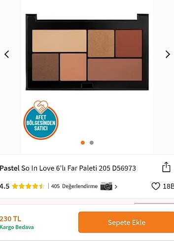 Pastel eyeshadow palette 205
