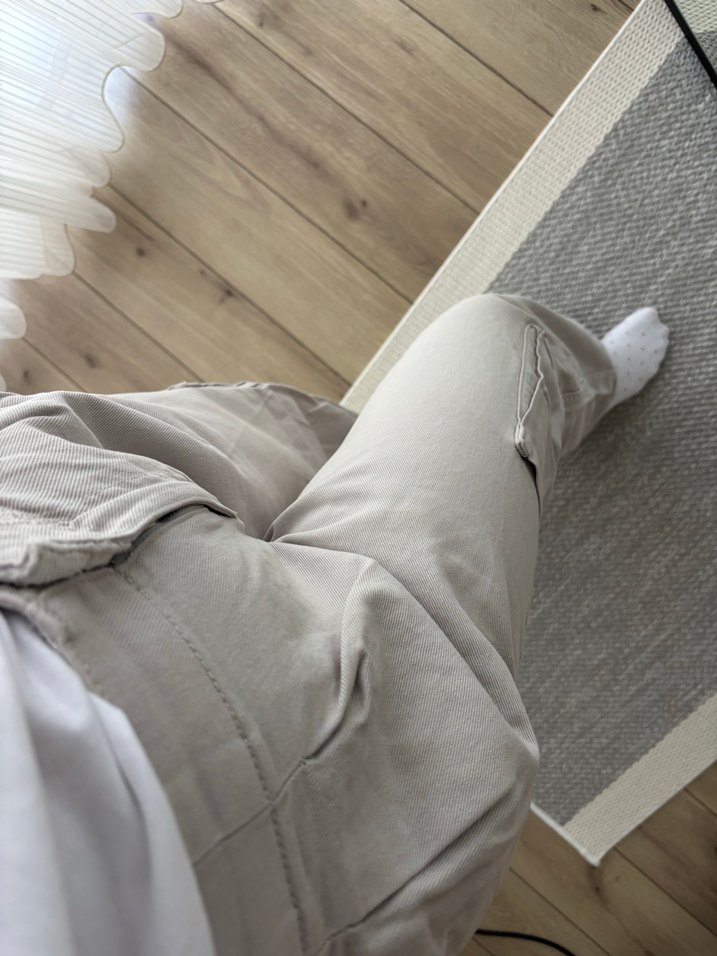 Bej kot Rahat Kesim Kadın Pantolon - Görsel 3