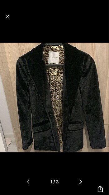 Blazer ceket kadife