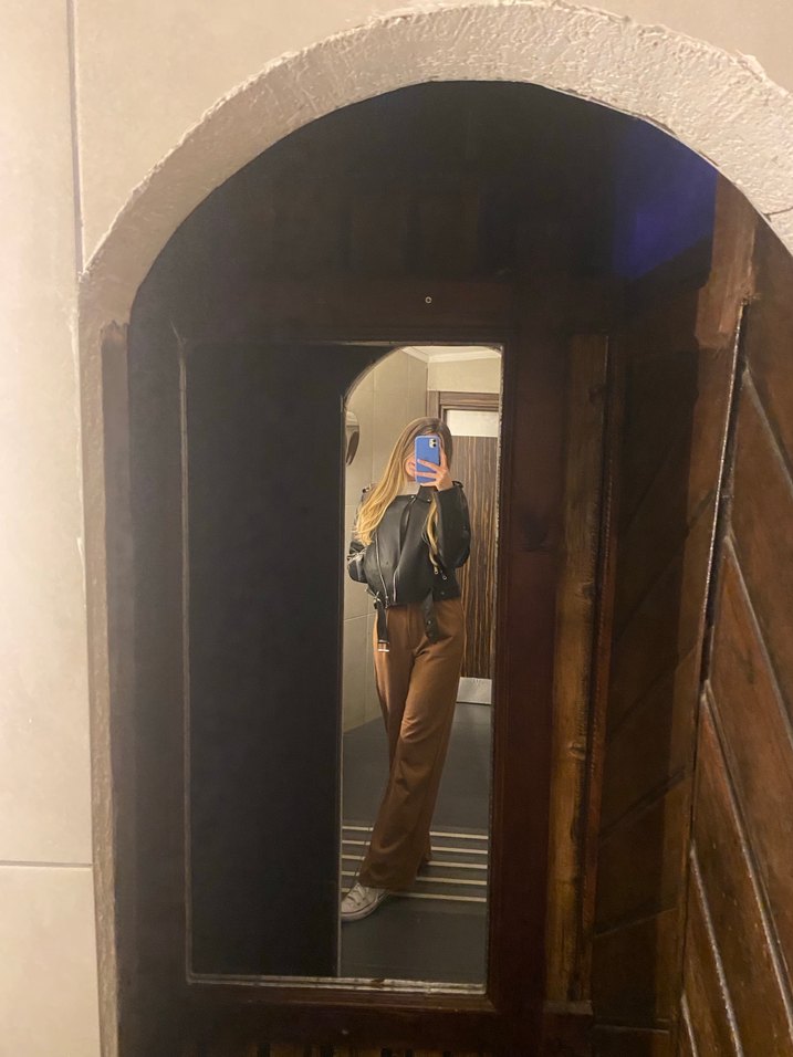 Kahve Regular Fit Kadın Kumaş Pantolon - Görsel 3