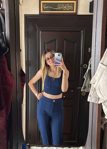 Kadın Lacivert Alt Üst Takım - Görsel 2