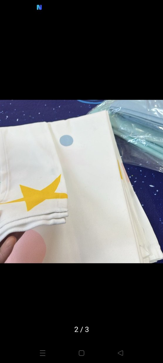 Pamuklu Baskılı Çocuk Perdesi fon tek kanat - Görsel 2