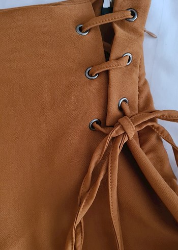 bağlamalı şort Etek - Görsel 2