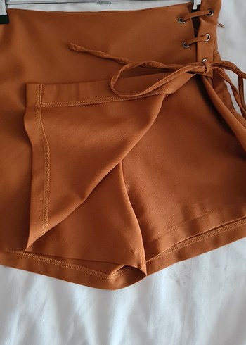 bağlamalı şort Etek - Görsel 3