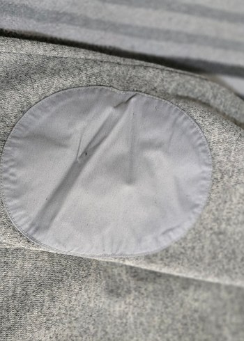 Gri V Yakalı Sweatshirt - Görsel 4