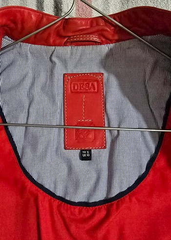 Desa Kırmızı Deri Biker Ceket Kadın - Görsel 8