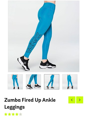 Zumba Mavi Kadın Tayt - Görsel 2