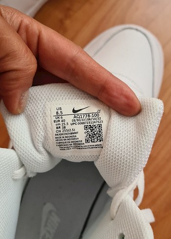 Nike Beyaz Kadın Spor Ayakkabı - Görsel 3