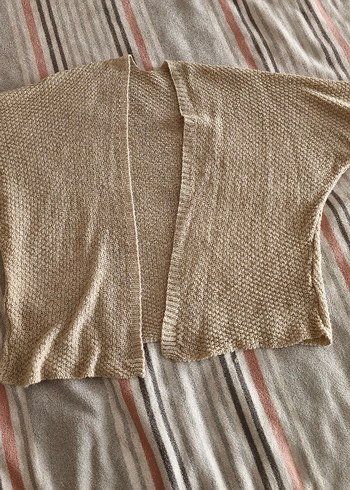 Bej Örme Salaş Kadın Hırka - Görsel 2