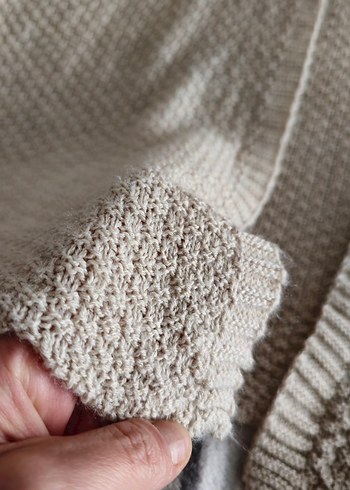 Bej Örme Salaş Kadın Hırka - Görsel 5