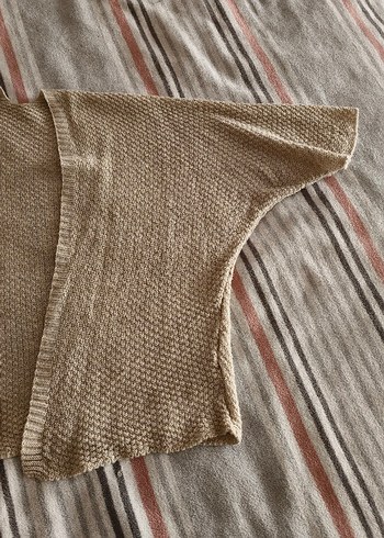 Bej Örme Salaş Kadın Hırka - Görsel 4