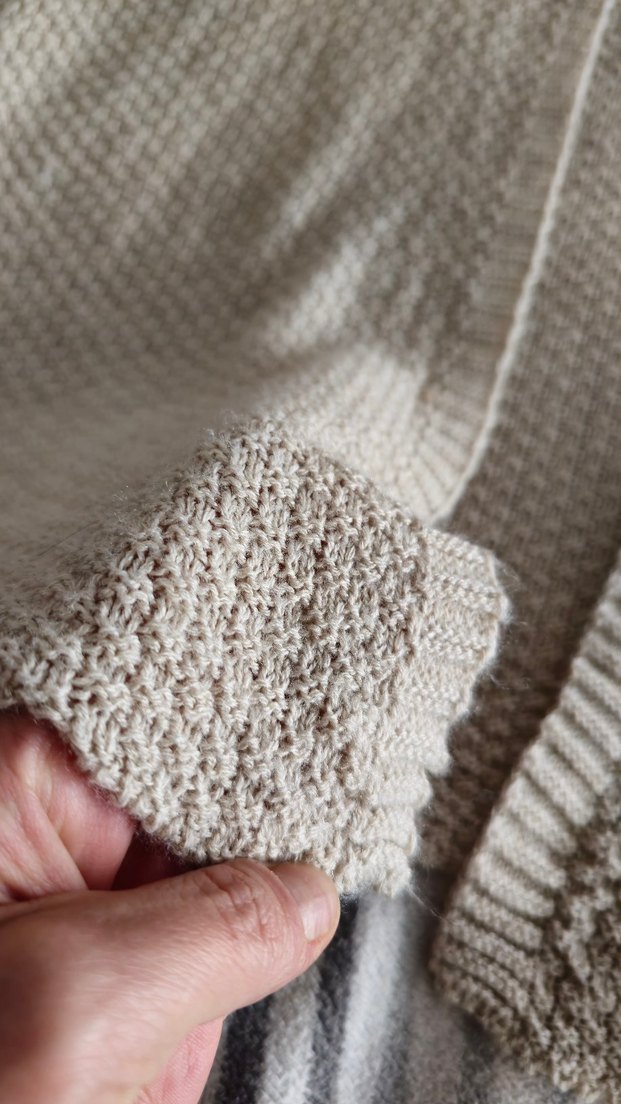 Bej Örme Salaş Kadın Hırka - Görsel 5