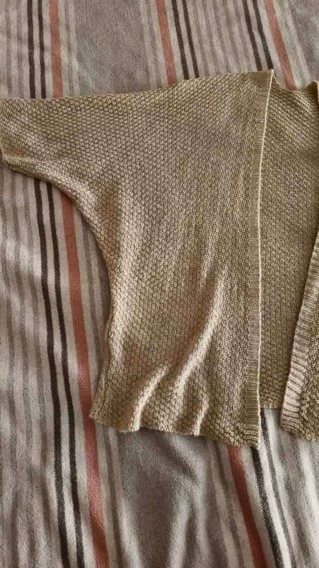 Bej Örme Salaş Kadın Hırka - Görsel 3