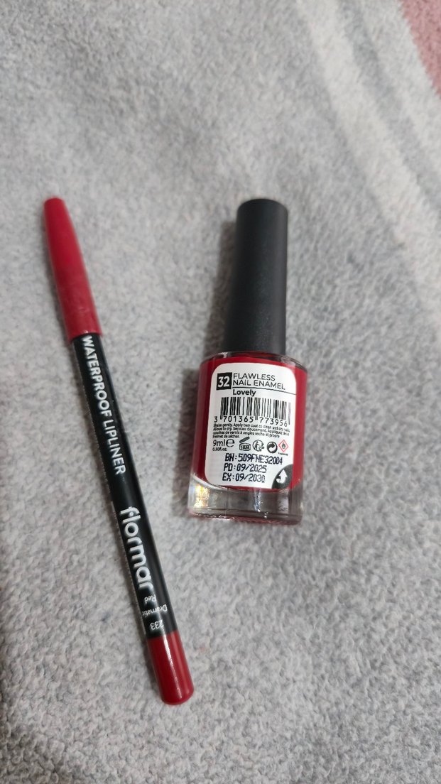 Note Kırmızı Oje ve Flormar Kalem - Görsel 3