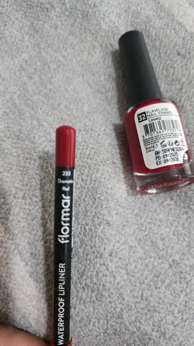 Note Kırmızı Oje ve Flormar Kalem - Görsel 4