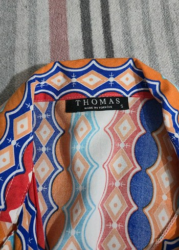 Renkli Desenli Bohem Kadın Gömlek - Görsel 3