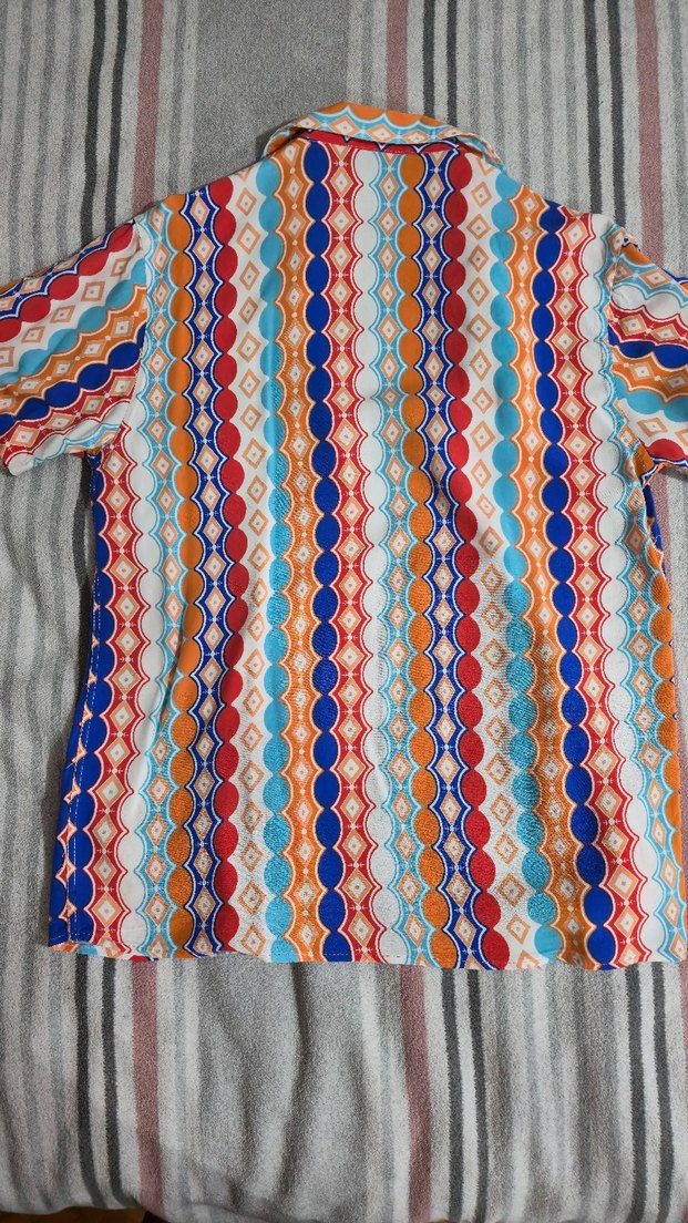 Renkli Desenli Bohem Kadın Gömlek - Görsel 5