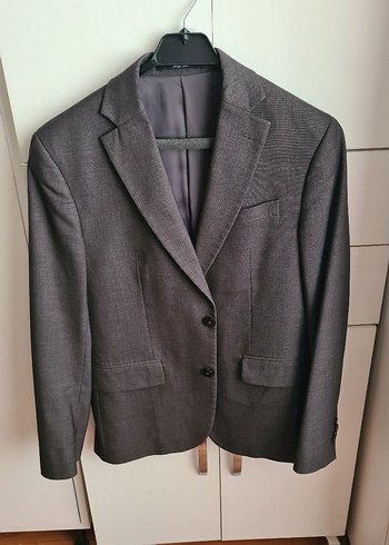 Gri Erkek Regular Fit Takım Ceketi